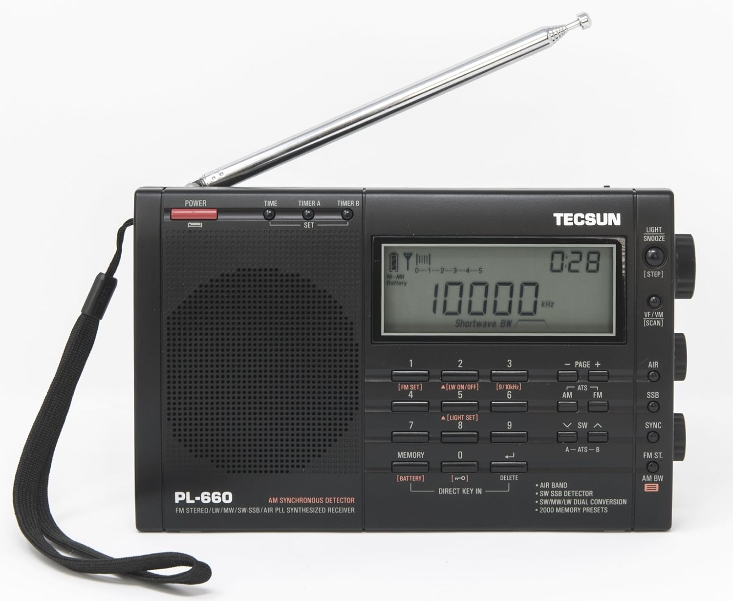 Tecsun - Brandclub - Tecsun PL-660 Portable AM/FM/LW/Air Shortwave